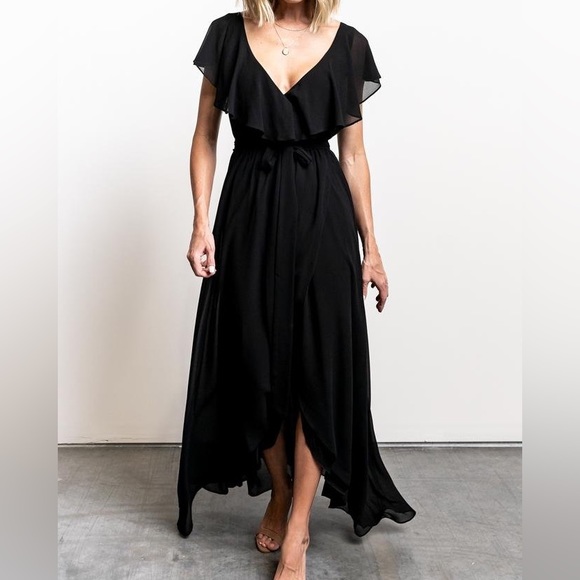 (Black) unused ‘Katy’s ruffle maxi dress’ Baltic Born - Picture 7 of 12